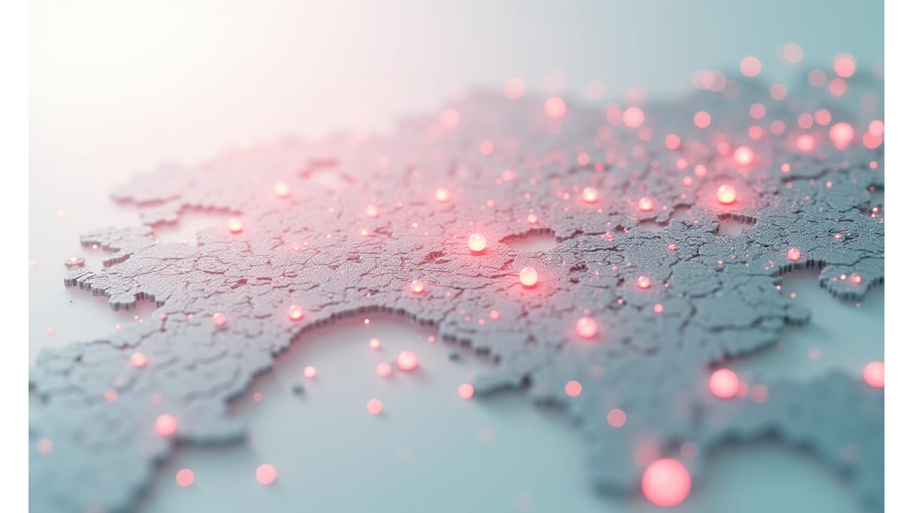 An abstract depiction of precision routing and interconnected transport compliance, clean and modern.